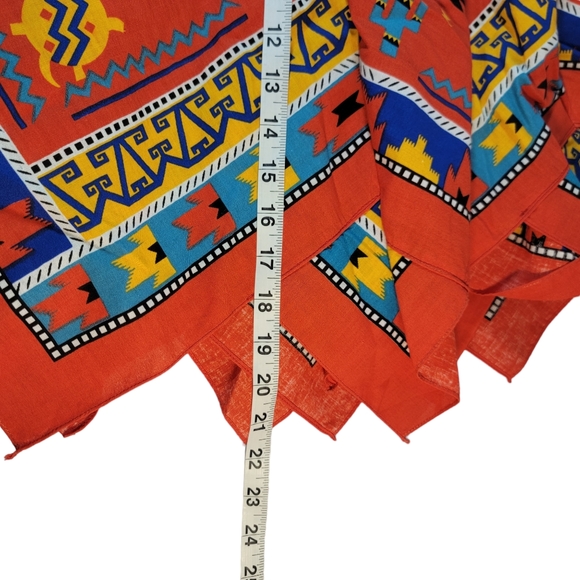 Southwestern Desert Native American   Inspired Nature Print Bandana Skirt Size S - Picture 8 of 8